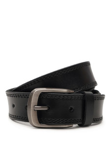 Ремень мужской кожаный JZ SB-JZV1125FX02-black