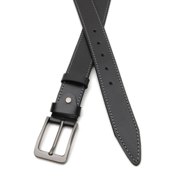 Ремень мужской кожаный JZ SB-JZV1125GX39-black