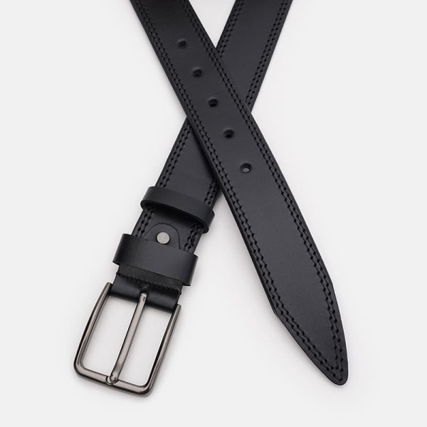 Ремень мужской кожаный JZ SB-JZ125v1fx63-black