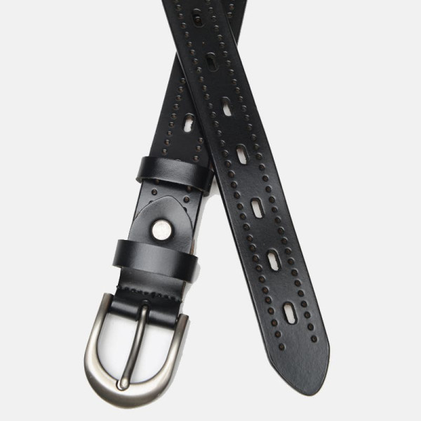 Ремень женский кожаный JZ SB-JZCV1ZK-078-black