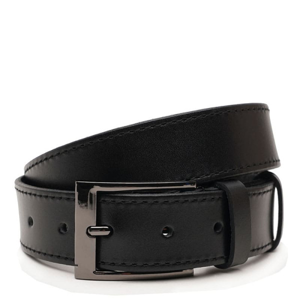 Ремень мужской кожаный JZ SB-JZV1125FX09-black