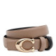 Ремень женский кожаный JZ SB-JZCV1ZK-119be-beige/black