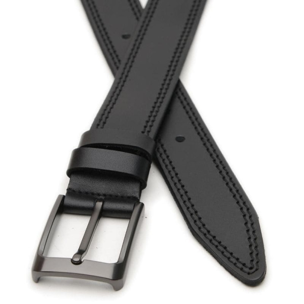 Ремень мужской кожаный JZ SB-JZV1115GX14-black