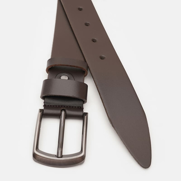 Ремень мужской кожаный JZ SB-JZV1125FX21-brown
