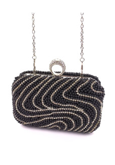 Модный клатч для женщин Sana pari N6922-19 BLACK 16,5х10х6см черный