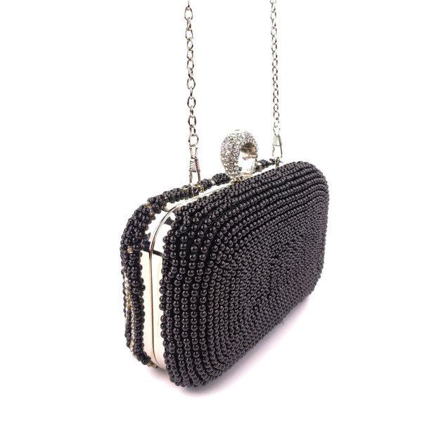 Модный клатч для женщин Sana pari N6922-19 BLACK 16,5х10х6см черный