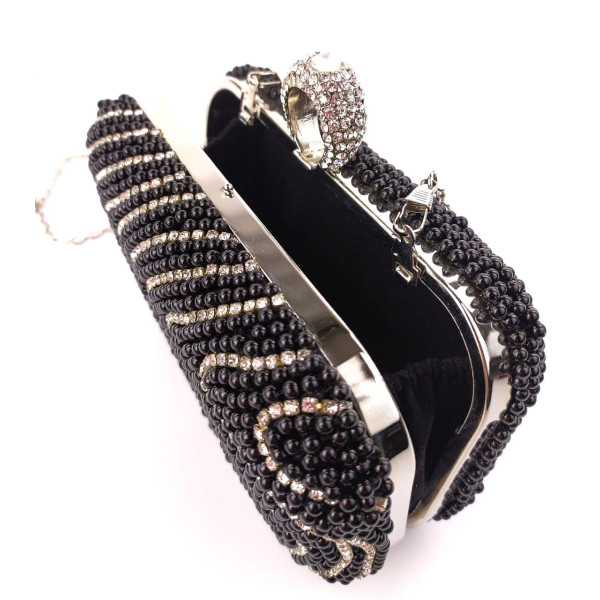Модный клатч для женщин Sana pari N6922-19 BLACK 16,5х10х6см черный