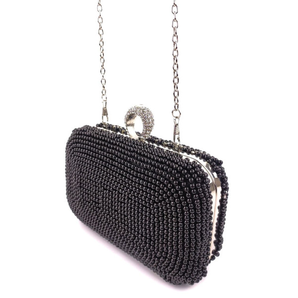 Модный клатч для женщин Sana pari N6922-19 BLACK 16,5х10х6см черный