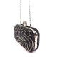 Модный клатч для женщин Sana pari N6922-19 BLACK 16,5х10х6см черный