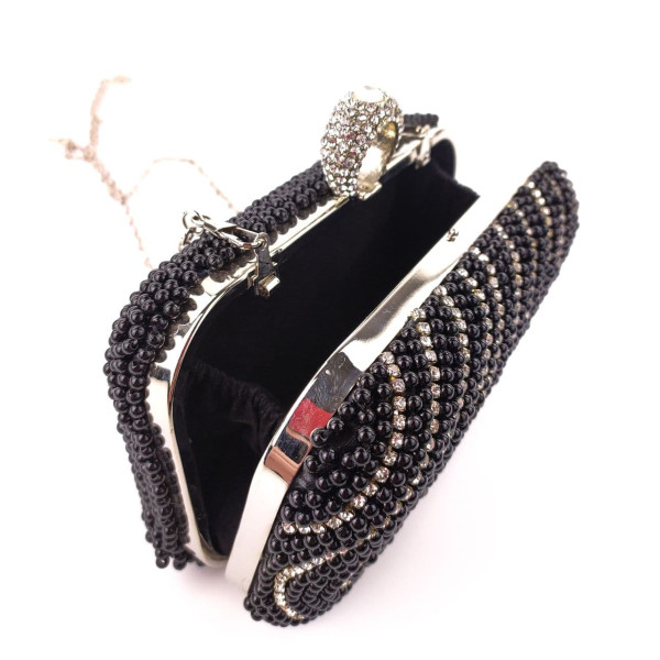 Модный клатч для женщин Sana pari N6922-19 BLACK 16,5х10х6см черный