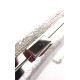 Оригинальный женский клатч со стразами Sana pari N722-67B SILVER 22х12х5см серебристый