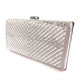 Оригинальный женский клатч со стразами Sana pari N722-67B SILVER 22х12х5см серебристый