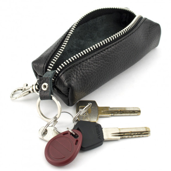 Ключница кожаная на молнии ST Leather (ST-07-103) 98290 Черный
