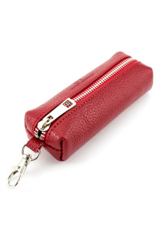 Ключница кожаная на молнии ST Leather (ST-07-108) 98295 Красный