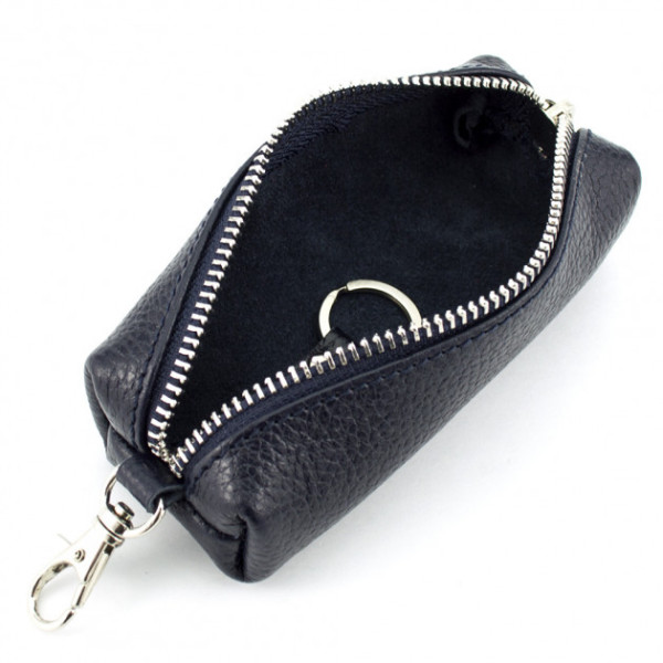 Ключница кожаная на молнии ST Leather (ST-07-107) 98294 Синий