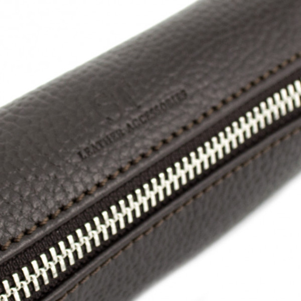 Ключница кожаная на молнии ST Leather (ST-07-104) 98291 Коричневый