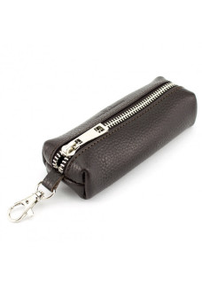 Ключница кожаная на молнии ST Leather (ST-07-104) 98291 Коричневый
