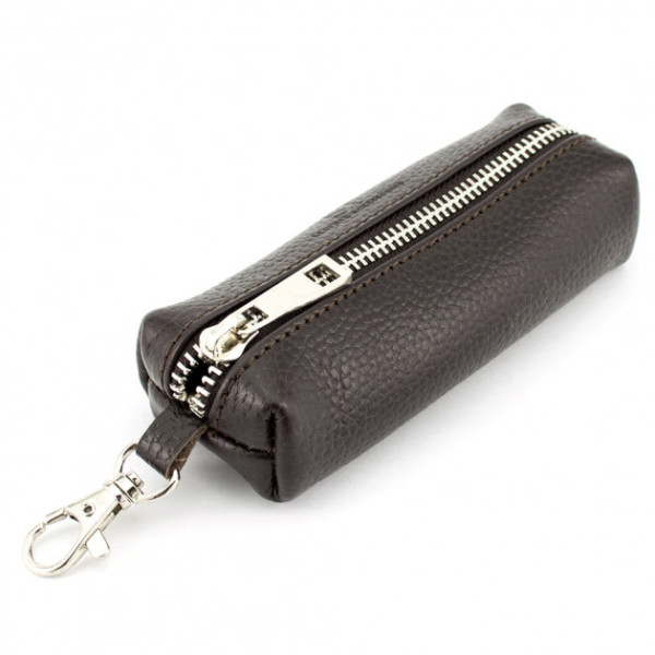 Ключница кожаная на молнии ST Leather (ST-07-104) 98291 Коричневый