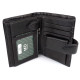 Портмоне для мужчин из кожи с секцией для документов  MD Leather MD-22-302 (JZ6720) черный