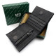 Практичный кошелек из кожи для мужчин MD Leather MD-131-A (JZ6737) черный
