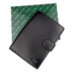 Портмоне для мужчин из кожи с секцией для документов  MD Leather MD-22-302 (JZ6720) черный