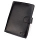Портмоне для мужчин из кожи с секцией для документов  MD Leather MD-22-302 (JZ6720) черный