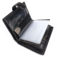 Кошелек из кожи с секцией для документов MD Leather MD-22-302B (JZ6719) черный