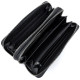 Большой кошелек из кожи с двумя отделениями Horton H-M39-3S-1 (JZ6750) черный