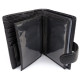 Кошелек из кожи с секцией для документов MD Leather MD-22-302B (JZ6719) черный