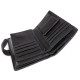 Кошелек из кожи с секцией для документов MD Leather MD-22-302B (JZ6719) черный