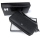 Большой кошелек из кожи с двумя отделениями Horton H-M39-3S-1 (JZ6750) черный