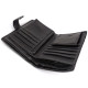 Кошелек из кожи с секцией для документов MD Leather MD-22-302B (JZ6719) черный