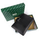 Кошелек из кожи с секцией для документов MD Leather MD-22-302B (JZ6719) черный