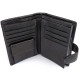 Кошелек из кожи с секцией для документов MD Leather MD-22-302B (JZ6719) черный