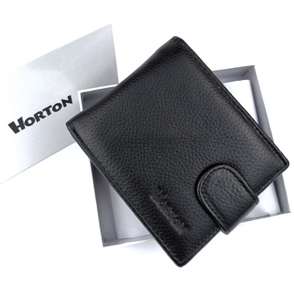 Практичный кошелек для мужчин Horton H-208-1 (JZ6748) черный