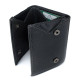 Модный кошелек для мужчин из кожи MD Leather MD-610-A (JZ6717) черный