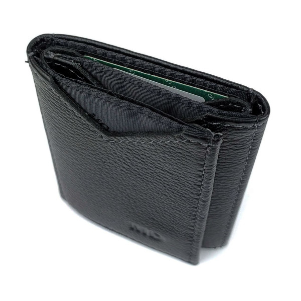 Модный кошелек для мужчин из кожи MD Leather MD-610-A (JZ6717) черный
