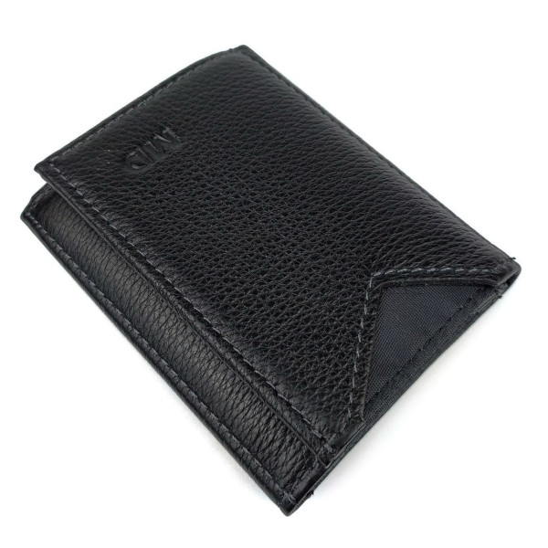 Модный кошелек для мужчин из кожи MD Leather MD-610-A (JZ6717) черный
