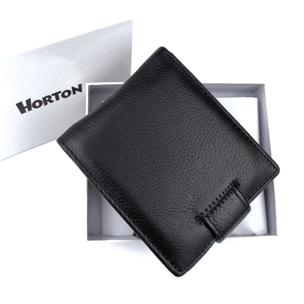 Практичный кошелек для мужчин Horton H-208-1 (JZ6748) черный