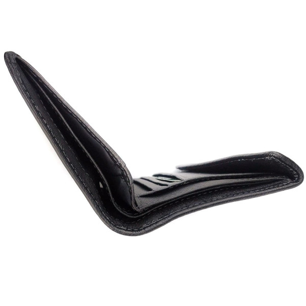 Кожаное мужское портмоне MD Leather MD-604-A (JZ6726) черный