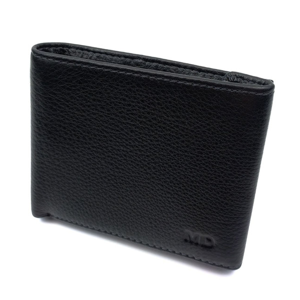 Чоловічий шкіряний портмоне MD Leather MD-0901-1 (JZ6716) чорний