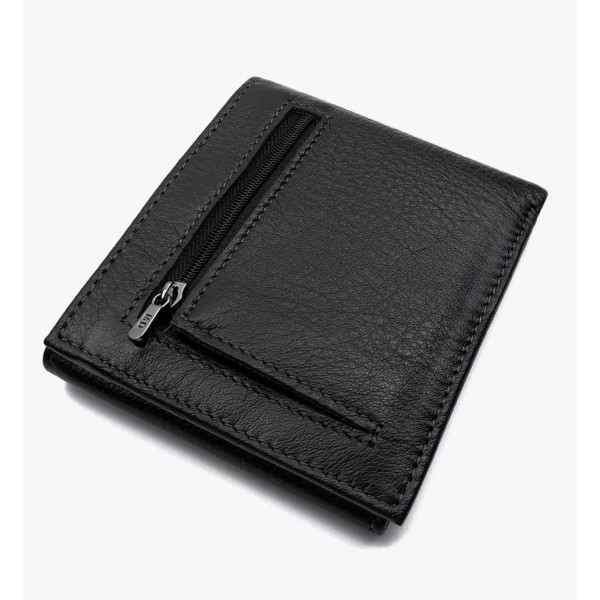 Чоловічий шкіряний портмоне MD Leather MD-0901-1 (JZ6716) чорний