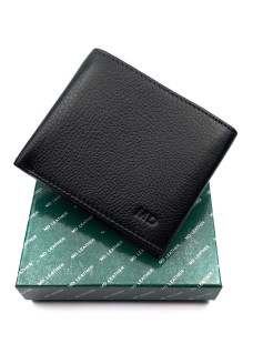 Мужское кожаное портмоне MD Leather MD-0901-1 (JZ6716) черный