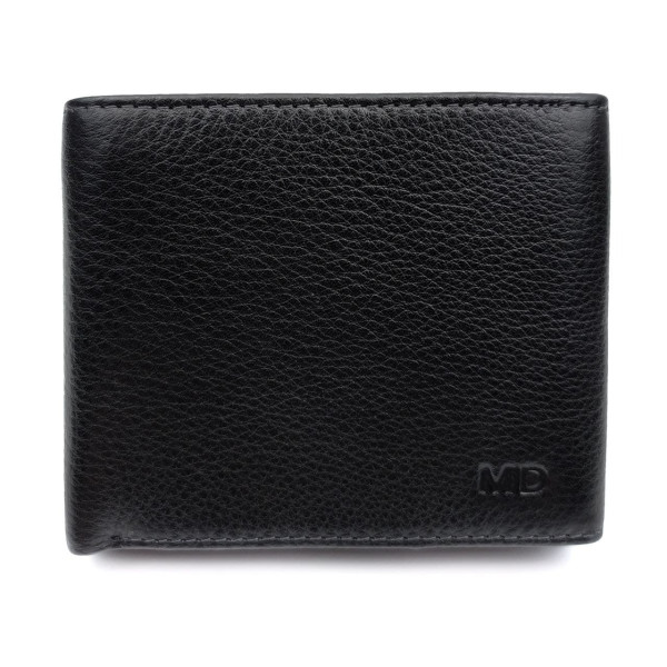 Чоловічий шкіряний портмоне MD Leather MD-0901-1 (JZ6716) чорний