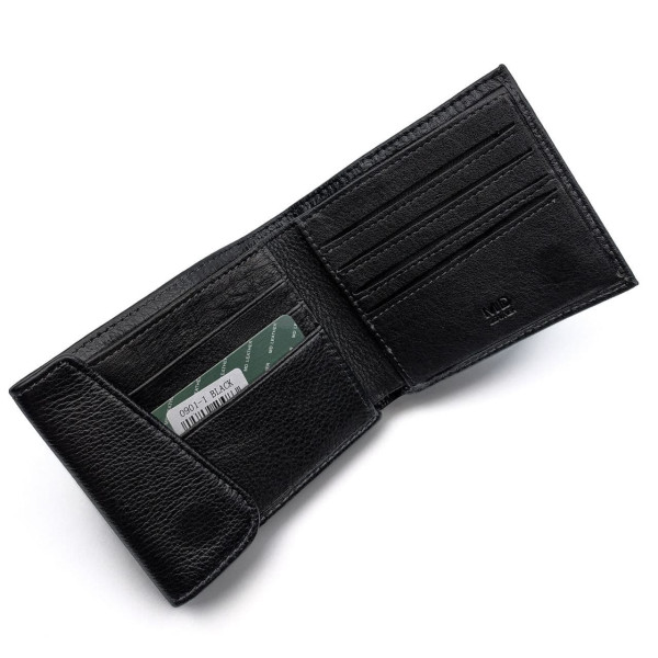 Чоловічий шкіряний портмоне MD Leather MD-0901-1 (JZ6716) чорний