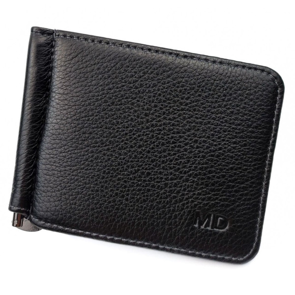 Кошелек - зажим из кожи для мужчин MD Leather MD-124-22 (JZ6741) черный