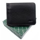 Кожаный кошелек для мужчин с монетницей MD Leather MD-125-22 (JZ6742) черный