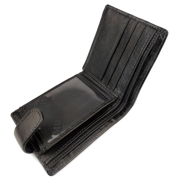 Качественный кошелек из кожи для мужчин
 MD Leather MD-22-208 (JZ6723) черный