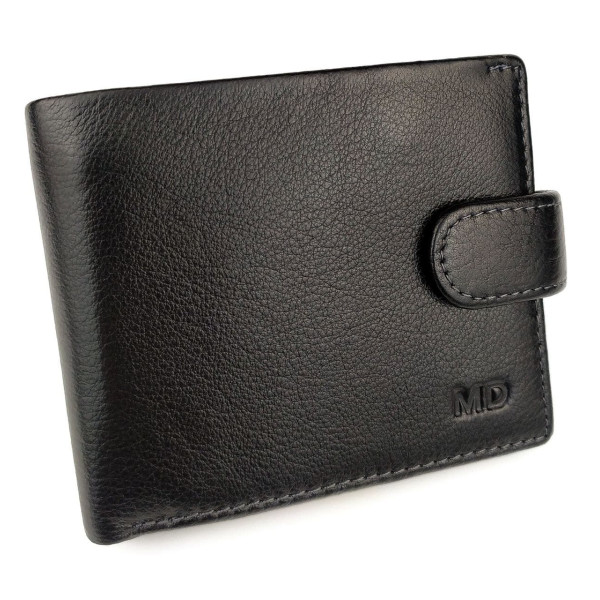 Качественный кошелек из кожи для мужчин
 MD Leather MD-22-208 (JZ6723) черный