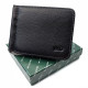 Кожаный кошелек для мужчин с монетницей MD Leather MD-125-22 (JZ6742) черный